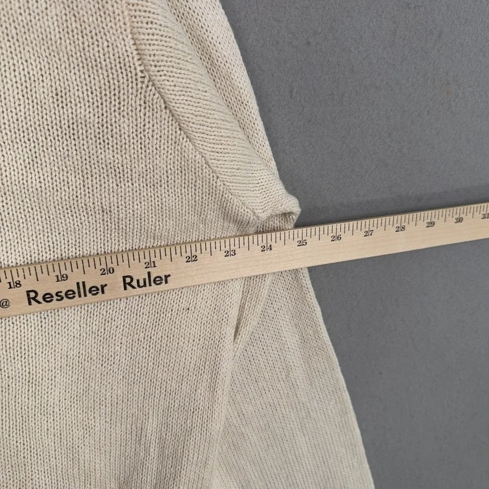 Vintage Polo Ralph Lauren Sweater Men XL Beige Linen Cotton Blend Classic Preppy
